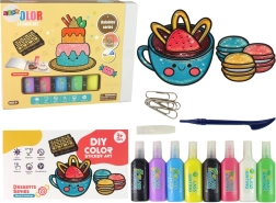 DIY-Satz für Glasmalerei Süßigkeiten 8 Farben Glitzer