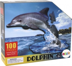 Puzzle mit 100 Teilen mit Delfin- und Meeresmotiv