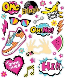 Bügelbilder OMG – großer Bogen 20 × 30 cm