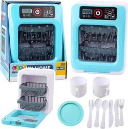 Blaue Kindergeschirrspülmaschine