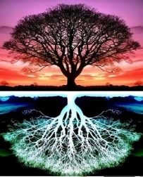 Diamantmalerei Baum 30x40 cm