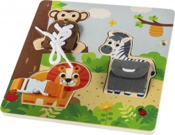 Holz-Montessori-Puzzle Safari mit Tieren