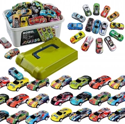 Set von WOOPIE Rennwagen in einer Box, 50 Stück