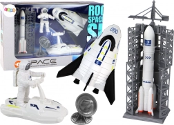 Weltraummission Weltraum-Set Rakete Astronaut Raumschiff 5-tlg.