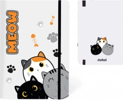 Notizbuch A5 mit fester Hülle und Katzen 96 Seiten