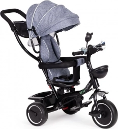 Kinderdreirad mit drehbarem Sitz und Verdeck ECOTOYS grau