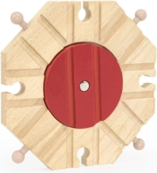 Holz-Drehscheibe mit 8 Ausfahrten für die Holzeisenbahn