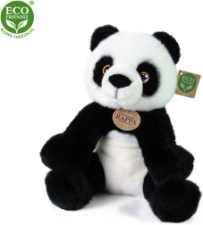 Sitzende Plüsch-Panda 27 cm, umweltfreundlich