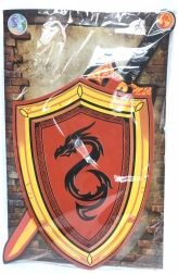 Schaumstoff-Schwert und -Schild mit Drachenmotiv