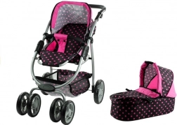 Puppenwagen Alice 2-in-1 mit tiefem Korb und Sportsitz