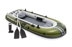 Aufblasbares Boot INTEX Seahawk 3 mit Sitzen, Rudern und Pumpe