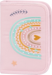 Schuletui einlagig rosa Regenbogen