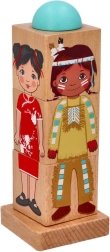 AdamToys Rotationspuzzle Kinder der Welt