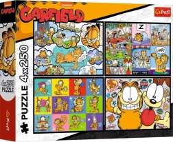 Puzzle Garfield mag Montage nicht 4×250 Teile