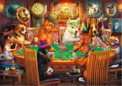 Puzzle Hundespieler 500 Teile