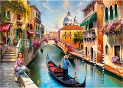 Puzzle Sommer in Venedig 1000 Teile