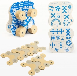 CLIXO Designer beige und grau magnetisches Konstruktionsset 9 Stk.