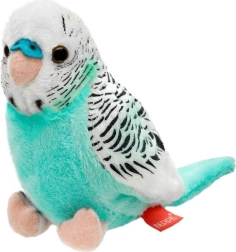 Plüschspielzeug Wellensittich azur-weiß