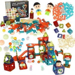 Magnetische Bausteine mit leuchtender Kugelbahn – 202