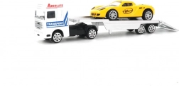 Rückzieh‑Abschleppwagen mit Auto – Metall‑Transporter