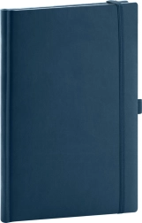 Klassisches Blaues Liniertes Notizbuch 15 x 21 cm