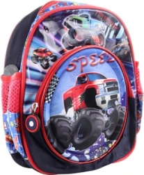 Kinder-Rucksack mit Monstertruck-Motiv