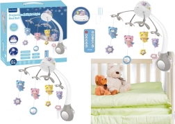 Karussell mit Projektor und Fernbedienung in Grau