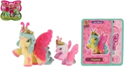 Filly Butterfly Familien-Figuren – Set mit 2 Plüsch-Pferdchen mit Zubehör