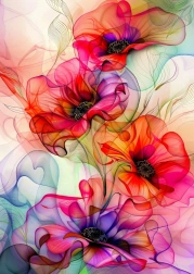 Enjoy Puzzle Bunte Blumenwellen 1000 Teile