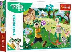 Puzzle mit 30 Teilen – Die Treflik-Familie: Aktiver Tag