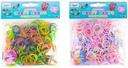 Gummibänder Craft Bands – Farbmix zum Flechten von Armbändern