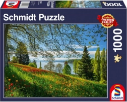 Puzzle Blühende Tulpen auf der Insel Mainau 1000 Teile