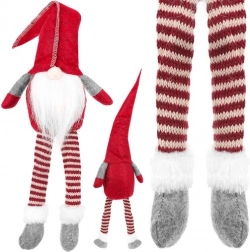 Sitzender Wichtel Textildekoration 50 cm – Rot