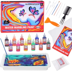 Ebru-Wasser-Marmorier-Set – 12 Farben