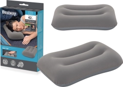 Aufblasbares Velour-Kissen Grau Bestway