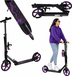 Faltbarer City-Scooter Trike Fix 200 mm schwarz-violett
