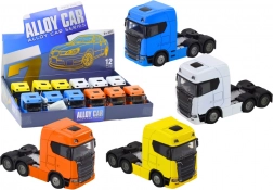 Metall-LKW 1:32 ohne Auflieger mit aufklappbarem Fahrerhaus, Licht und Sound