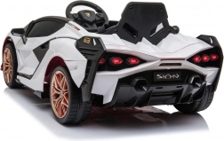 Elektrisches Kinderauto Lamborghini Sian mit Fernbedienung – Weiß