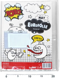 Transparente hängende Hülle U Format A4 matt