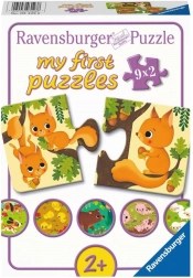 RAVENSBURGER Mein erstes Puzzle – Tiere und Jungtiere, 9×2 Teile
