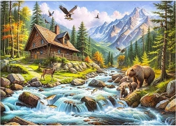 Cherry Pazzi Puzzle Lebendiges Tal 1000 Teile