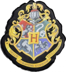 Harry-Potter-Kissen – Hogwarts-Wappen, schwarz 37x32x5 cm LIZENZIERTES ORIGINALPRODUKT