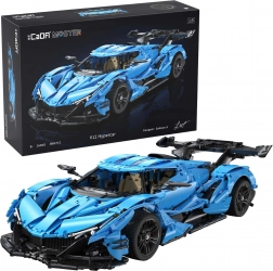 CADA Master Baukasten blauer V12 Hypercar 1:8 (3865 Teile)