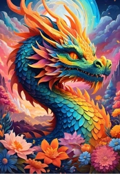 Puzzle Bunter Drache 1000 Teile ALIPSON
