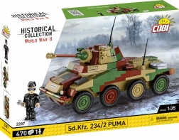 Bausatz des gepanzerten Aufklärungswagens Sd.Kfz. 234/2 Puma 1:35 (COBI)