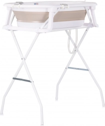 Chipolino Babybadewanne mit Unterlage und Ständer Malibu, beige