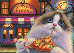 Puzzle Pizza für Katzen – Geschmacksvielfalt