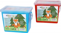 Bunte Straßenkreiden im Eimer – 15 Stück