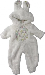 Kaninchenstrampler für Puppen 40-43 cm