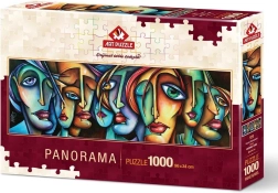 ART PUZZLE Panorama-Puzzle Gesichter 1000 Teile